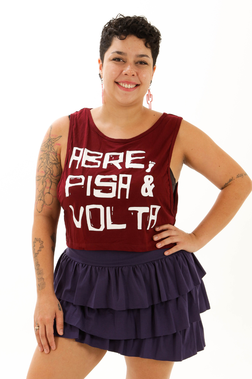 Blusa abre pisa e volta