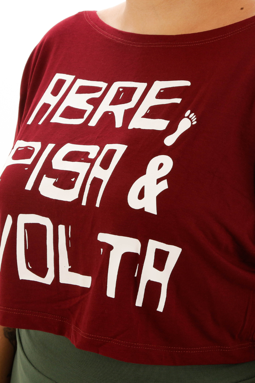 Blusa abre pisa e volta